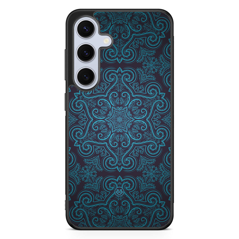 Samsung Galaxy S24 FE Case - Blue Retro Pattern
