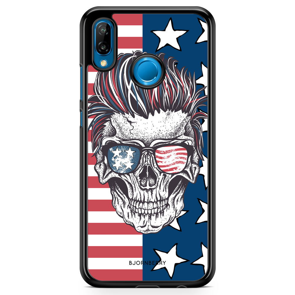 Huawei P20 Lite Case - USA Skull
