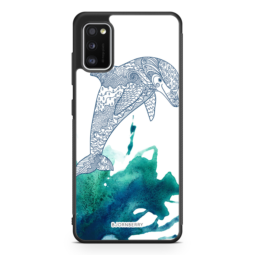 Samsung Galaxy A41 Case - Mandala Dolphine