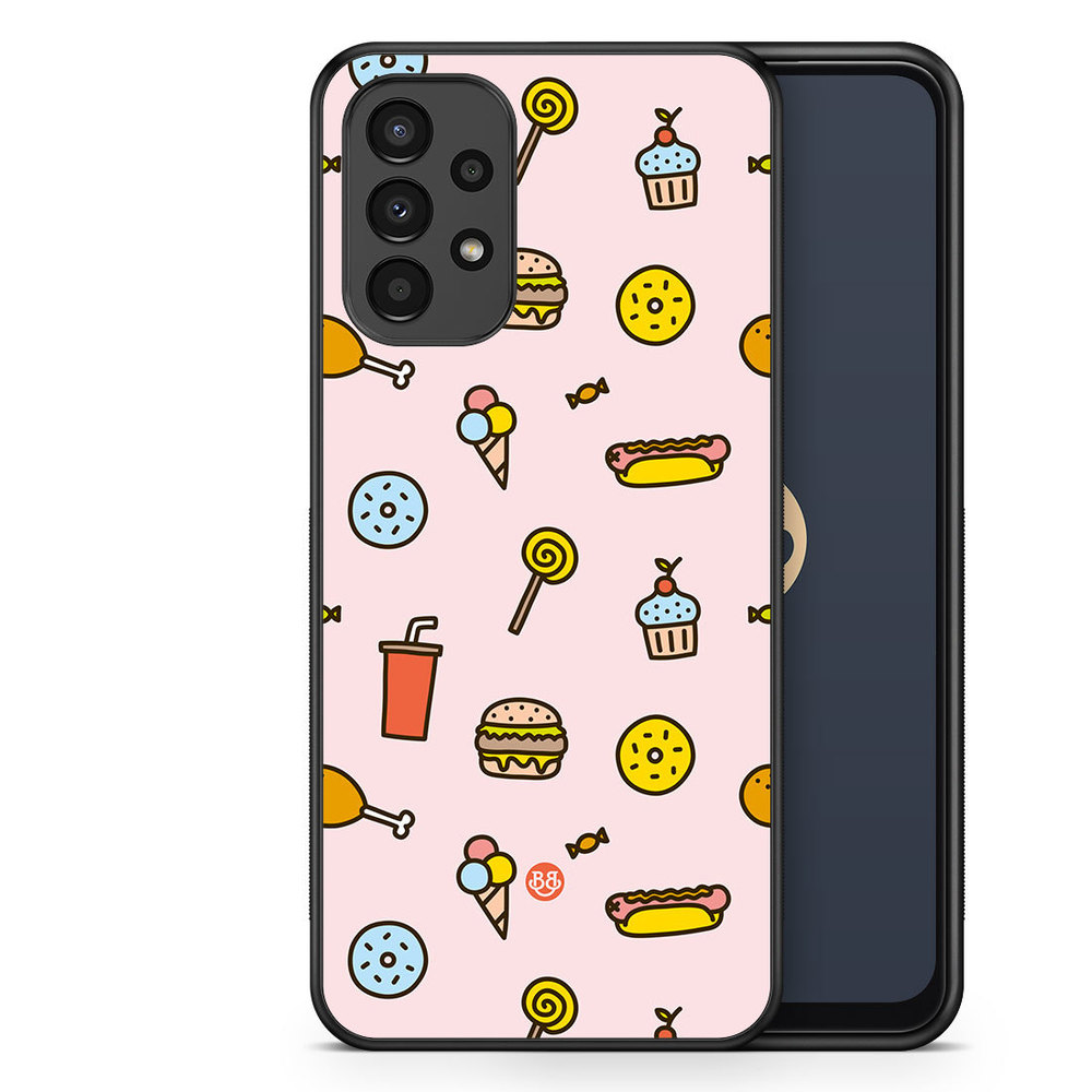 Samsung Galaxy A13 Case - Junk food Pattern
