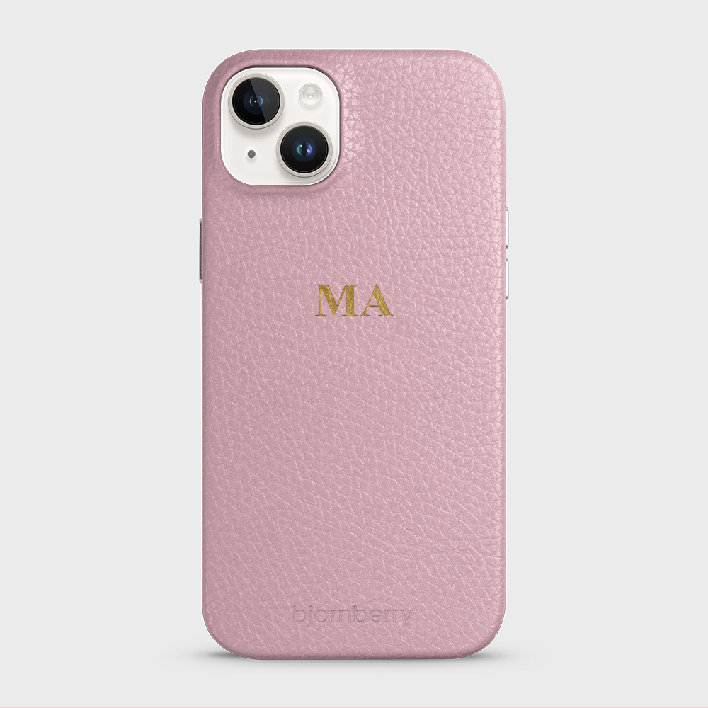 iPhone 15 Plus Personalized Leather Case - Monogram - 7