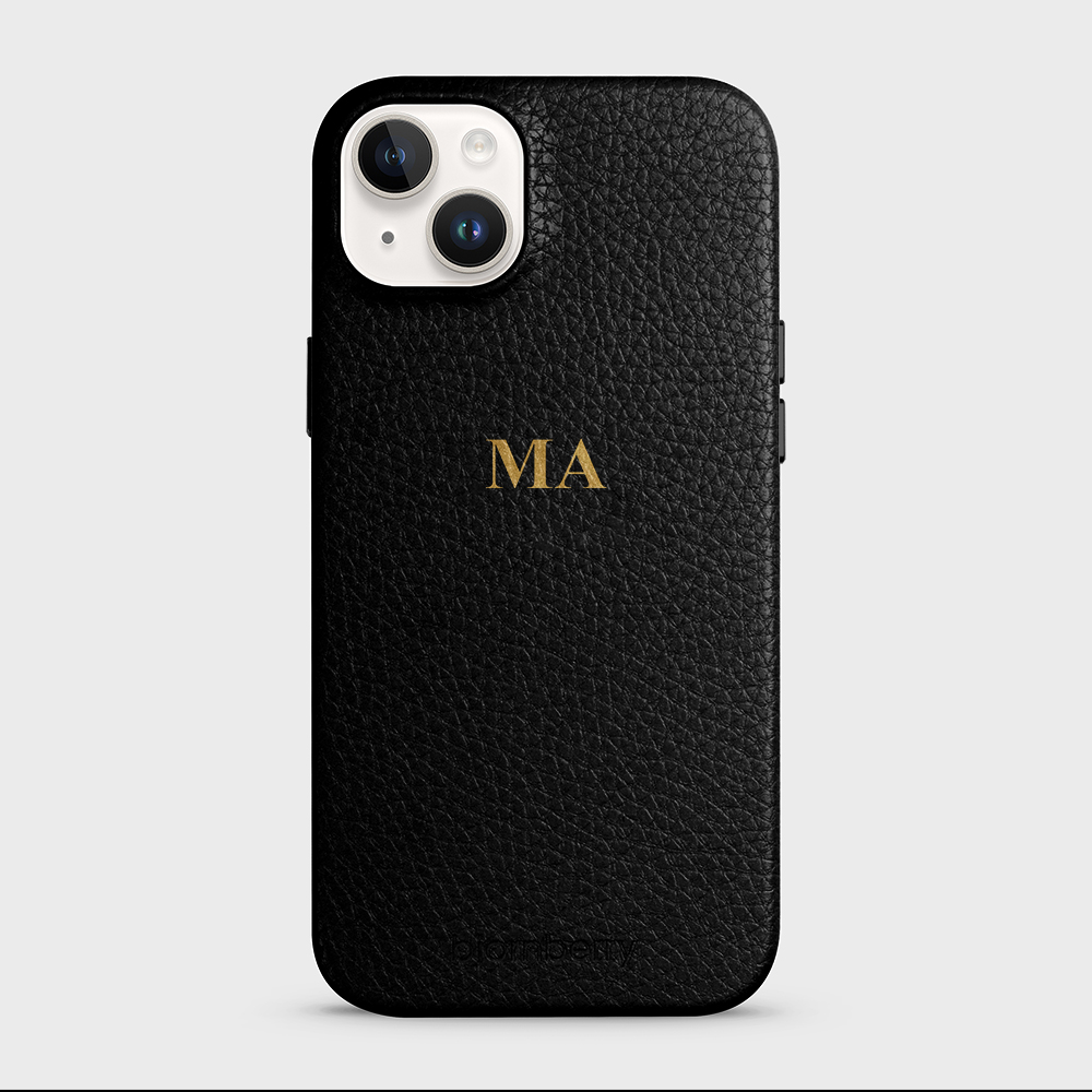 iPhone 15 Plus Personalized Leather Case - Monogram - 10