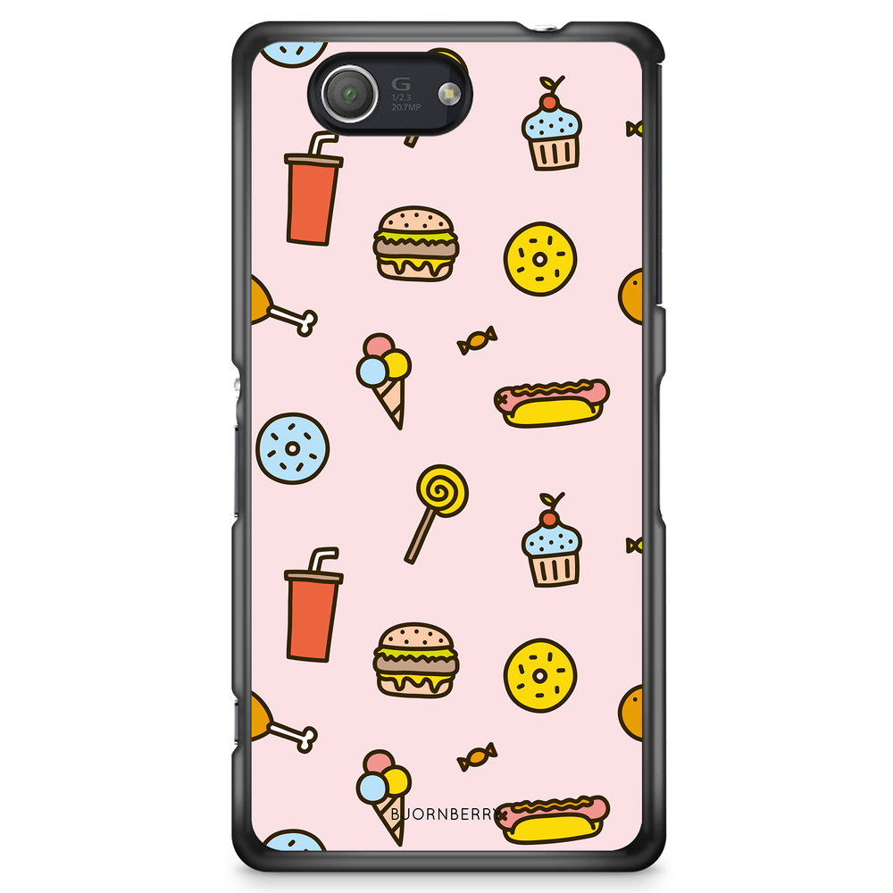 Sony Xperia Z3 Compact Case - Junk Food Pattern