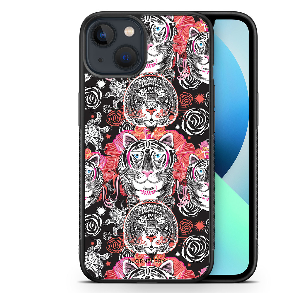iPhone 13 Mini Case - Cartoon Tigers