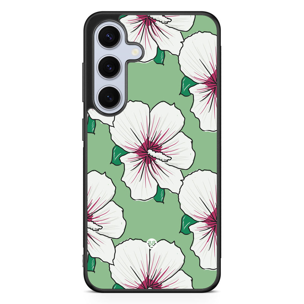 Samsung Galaxy S24 FE Case - Creamy White Flowers