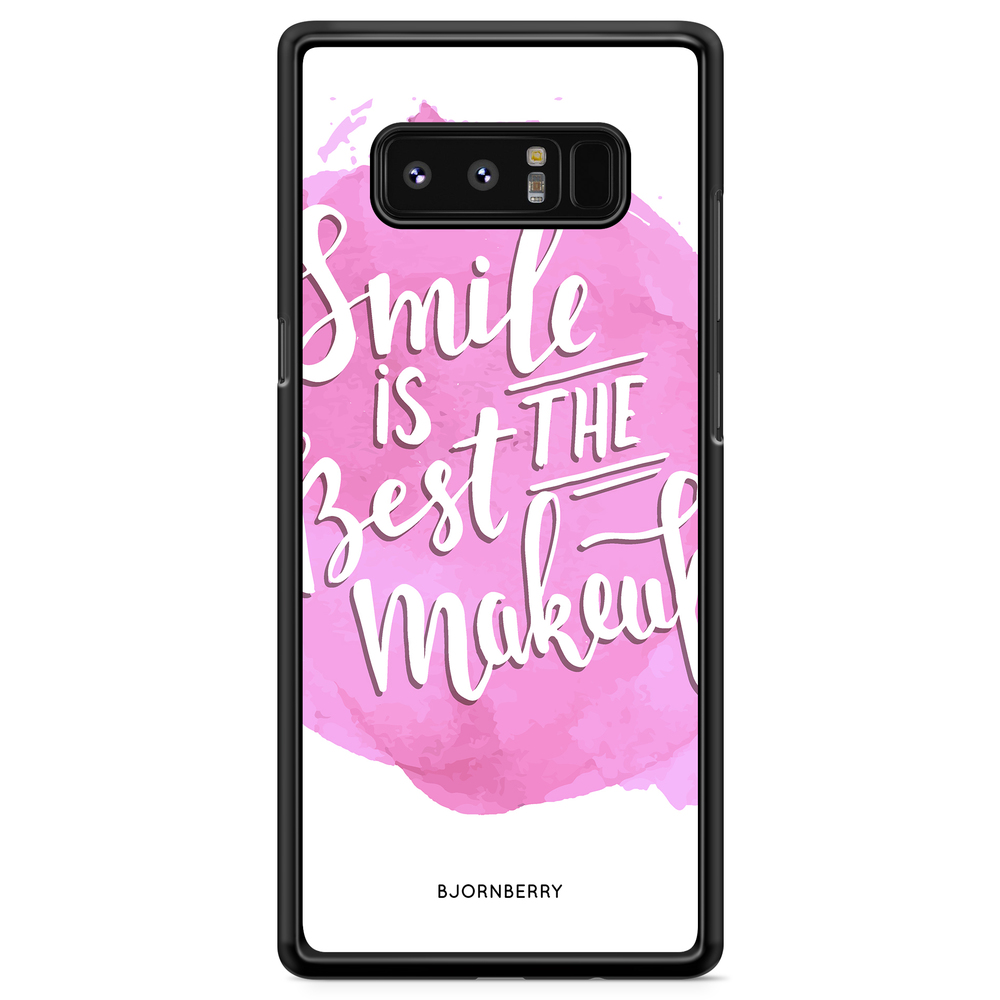 Samsung Galaxy Note 8 Skal - Smile Citat
