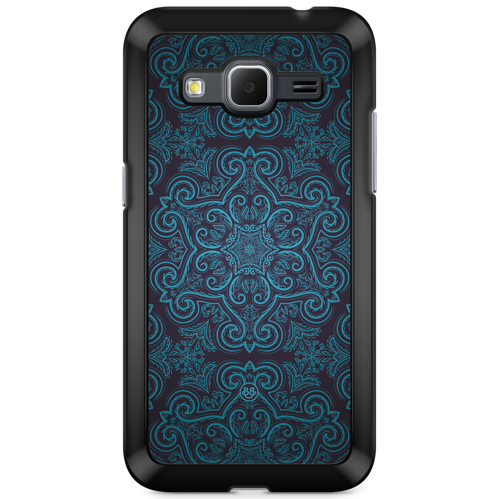 Samsung Galaxy Core Prime Case - Blue Retro Pattern