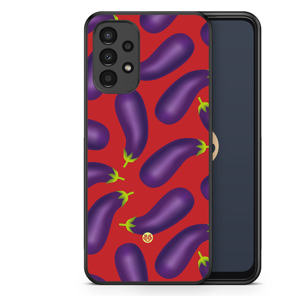 Samsung Galaxy A13 Case - Eggplant Pattern