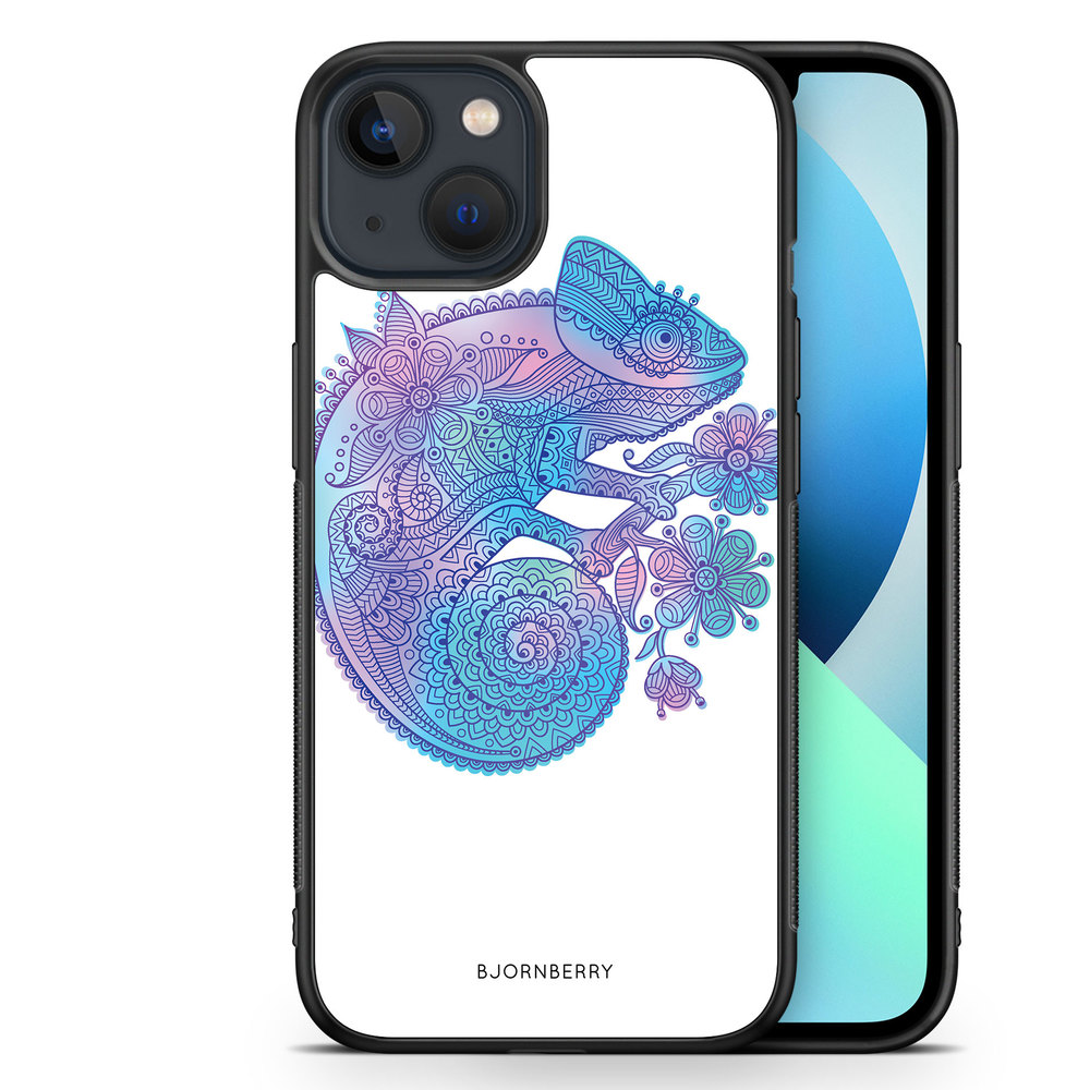 iPhone 13 Mini Case - Mandala Chameleon