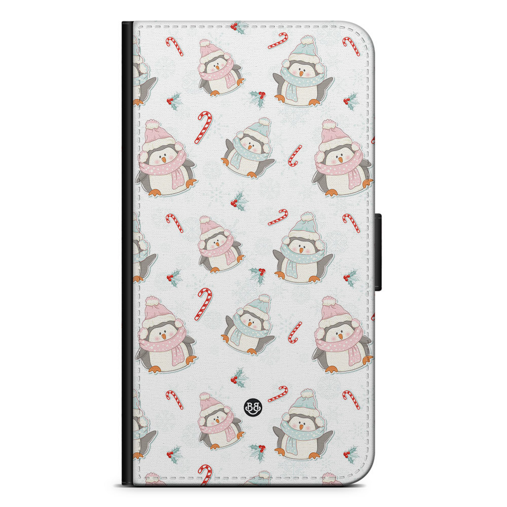 Sony Xperia 1 IV Wallet Case - Christmas Penguins