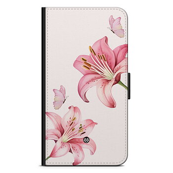 Samsung Galaxy Note 10 Plus Wallet Case - WILD BLOOM - Pink Lily