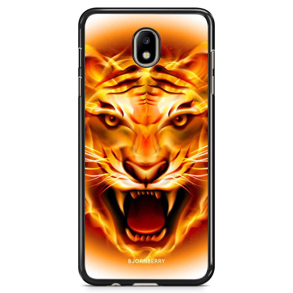 Samsung Galaxy J7 (2017) Case - Flames Tiger