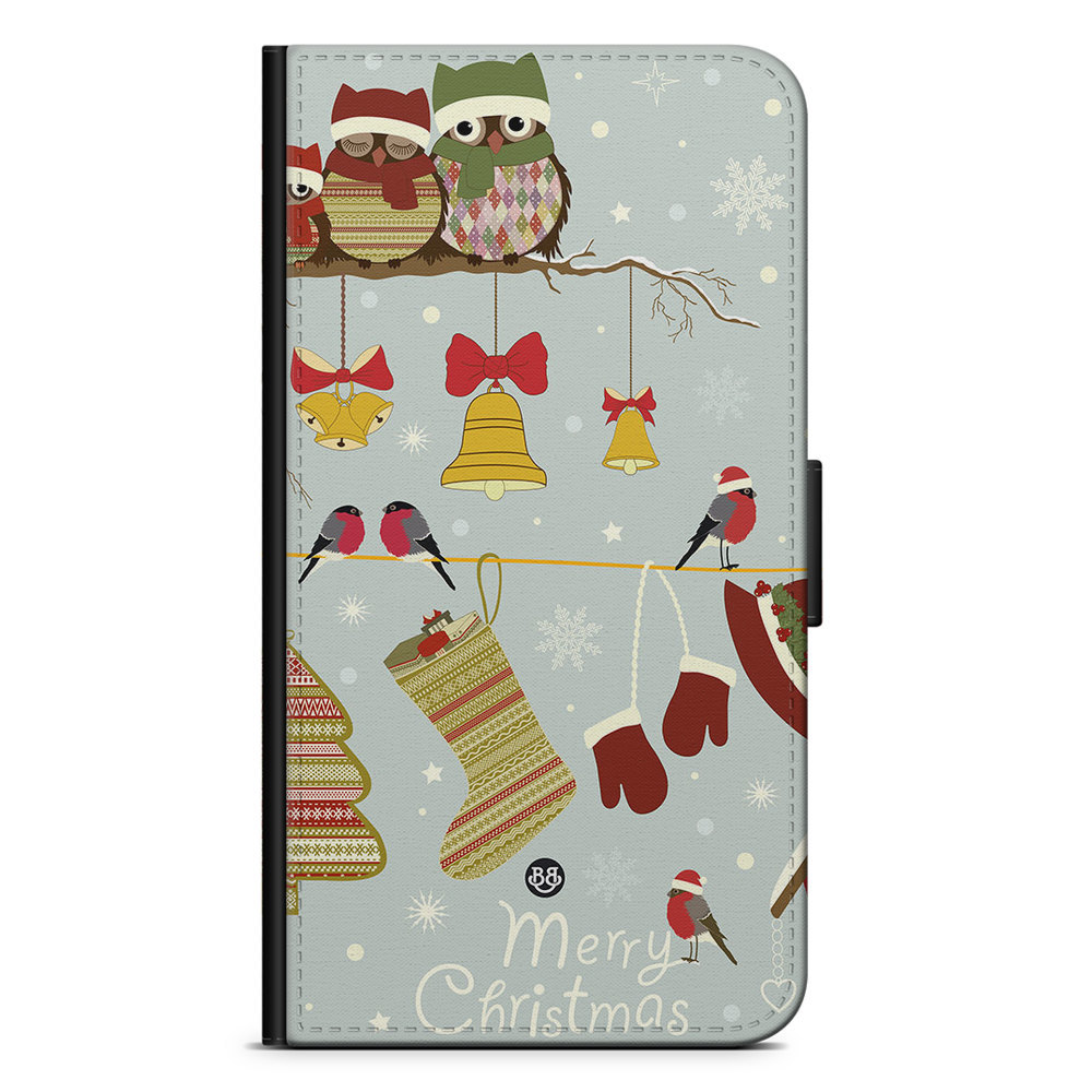 Sony Xperia 1 IV Wallet Case - Christmas Owls