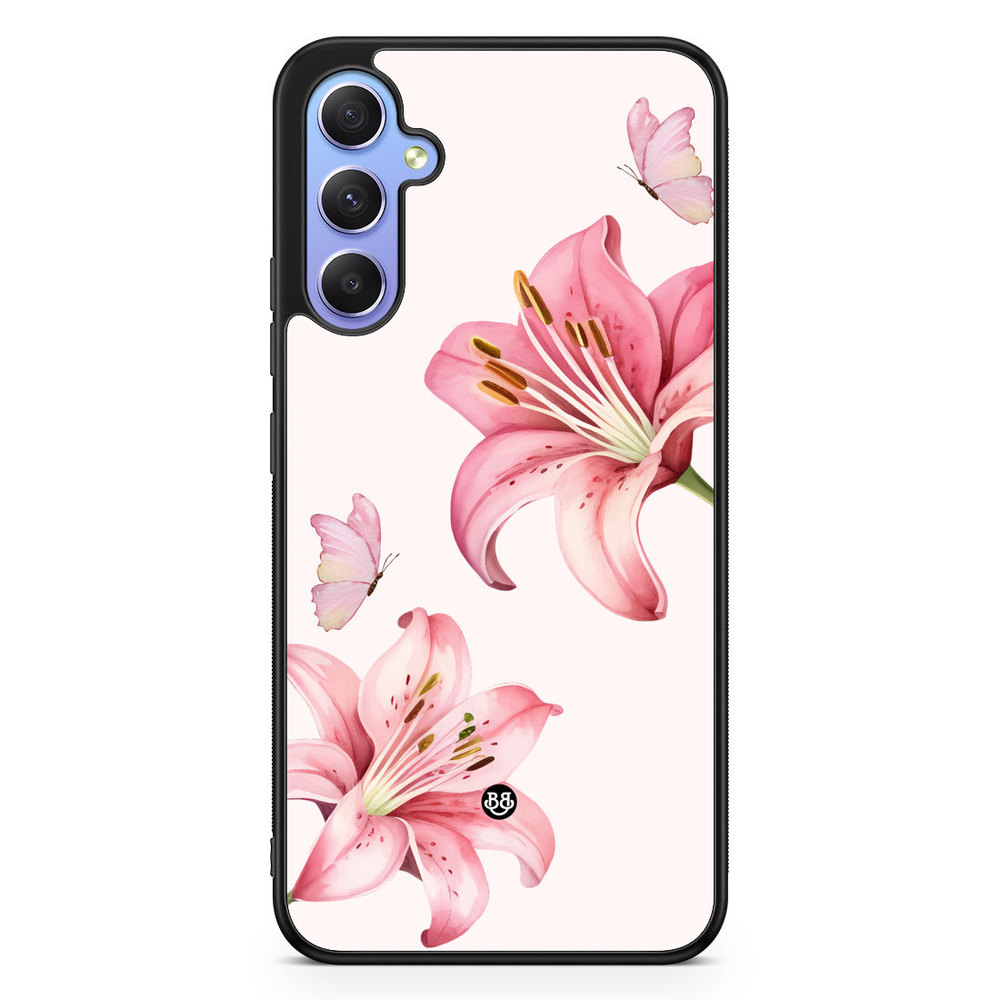 Samsung Galaxy A34 5G Case - WILD BLOOM - Pink Lily