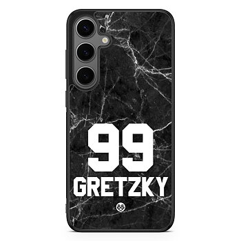 Samsung Galaxy S24 Plus Custom Skal - Black Marmor Number