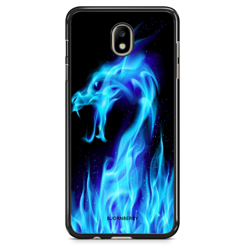 Samsung Galaxy J7 (2017) Case - Blue Flames Dragon
