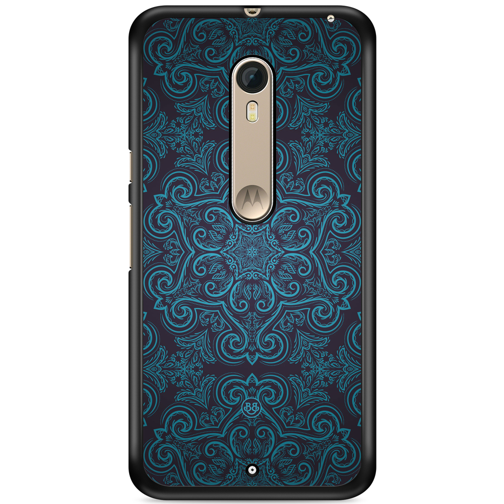 Moto X Style Case - Blue Retro Pattern