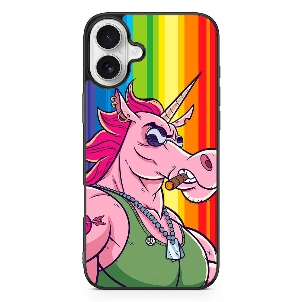 iPhone 16 Plus Case - Muscle Unicorn