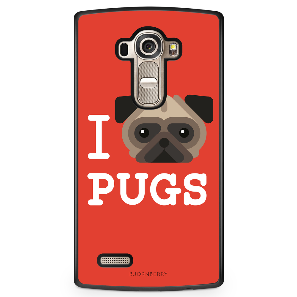 LG G4 Case - I Love Pugs
