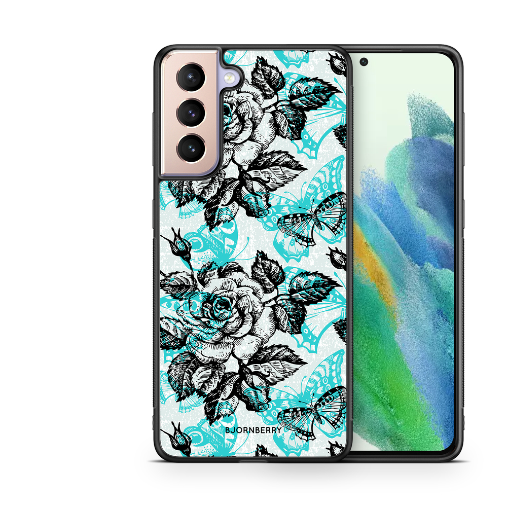 Samsung Galaxy S21 FE 5G Case - Roses & Butterflies