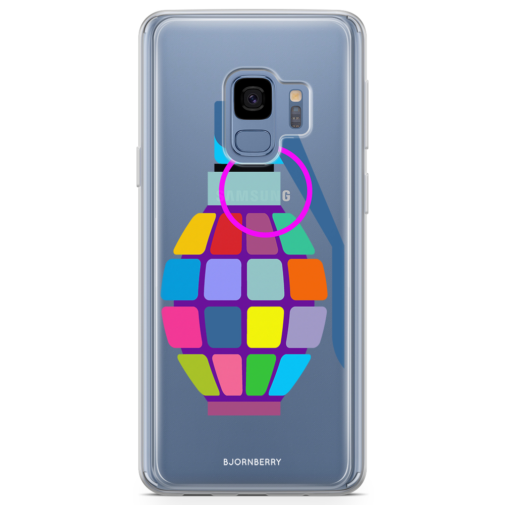 Samsung Galaxy S9 Fashion Case - Color Hand Granade