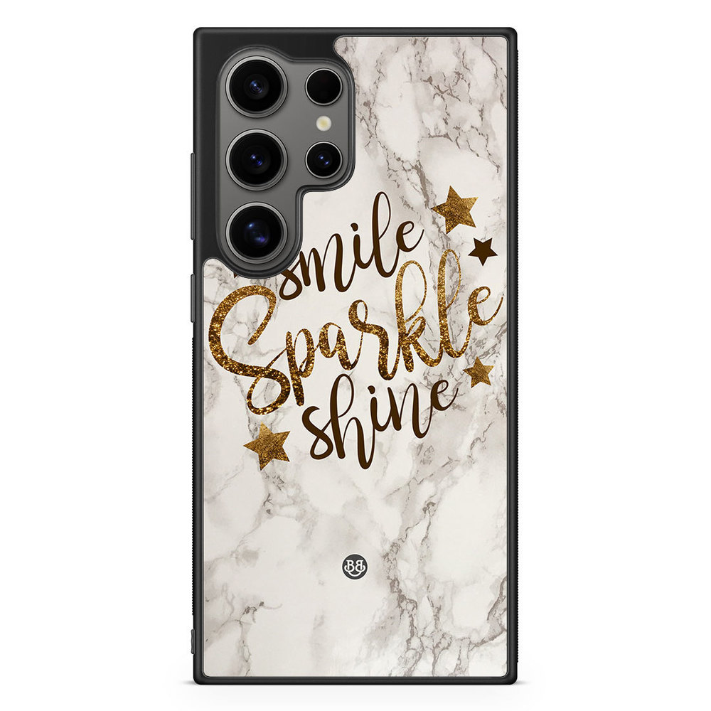 Samsung Galaxy S24 Ultra Case - Smile,Sparkle,Shine