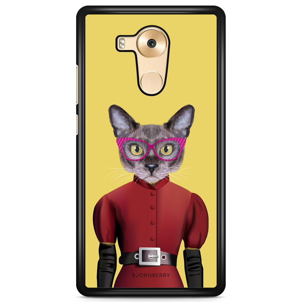 Huawei Mate 9 Pro Case - Hipster Cat