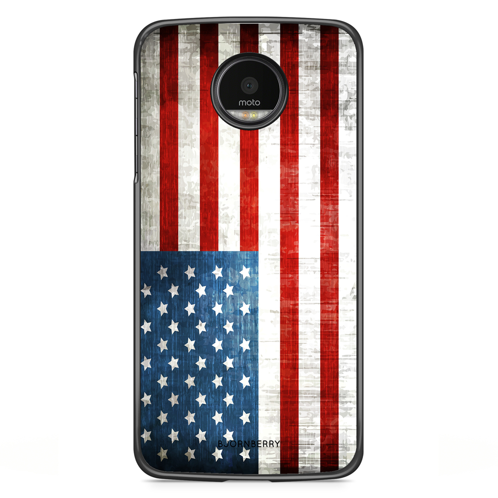 Motorola Moto G5S Plus Skal - USA Flagga