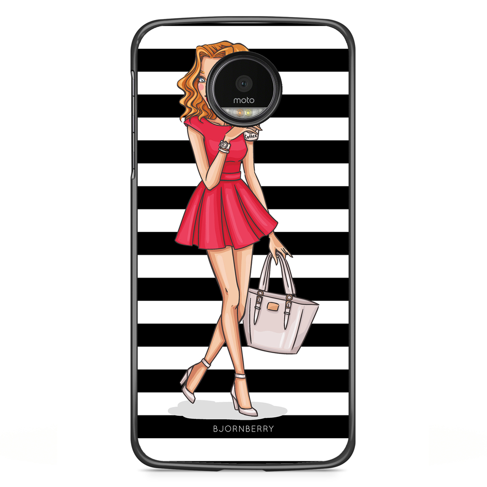 Motorola Moto G5S Plus Case - Fashion Girl Red