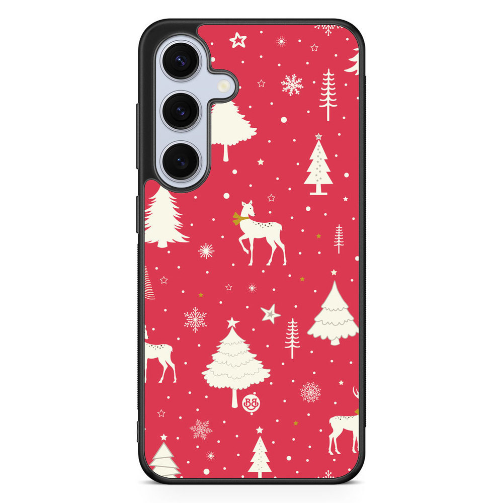 Samsung Galaxy S24 FE Case - Red Christmas