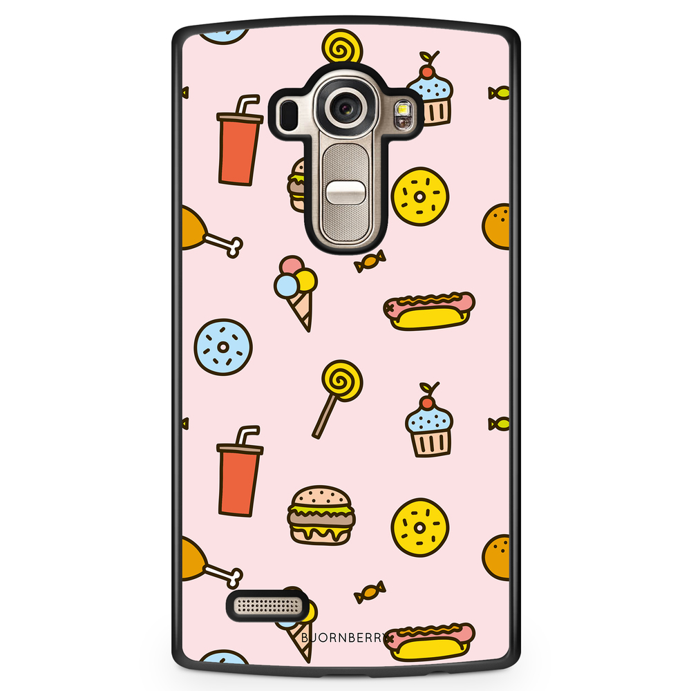 LG G4 Case - Junk Food Pattern