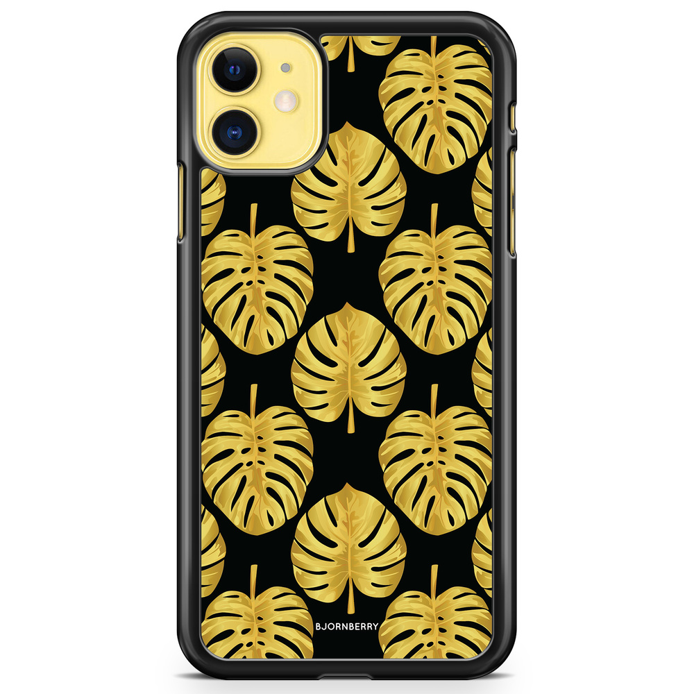 iPhone 11 Case - Gold Monstera