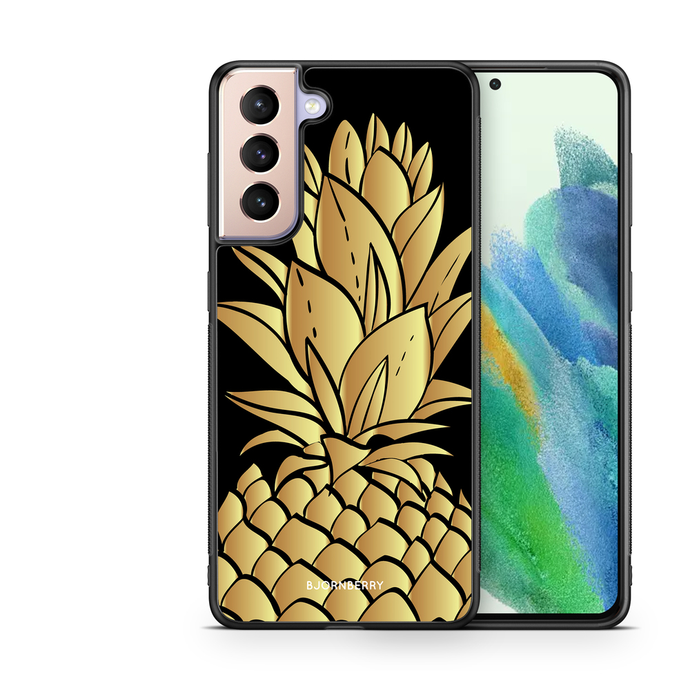 Samsung Galaxy S21 FE 5G Case - Gold Pineapple