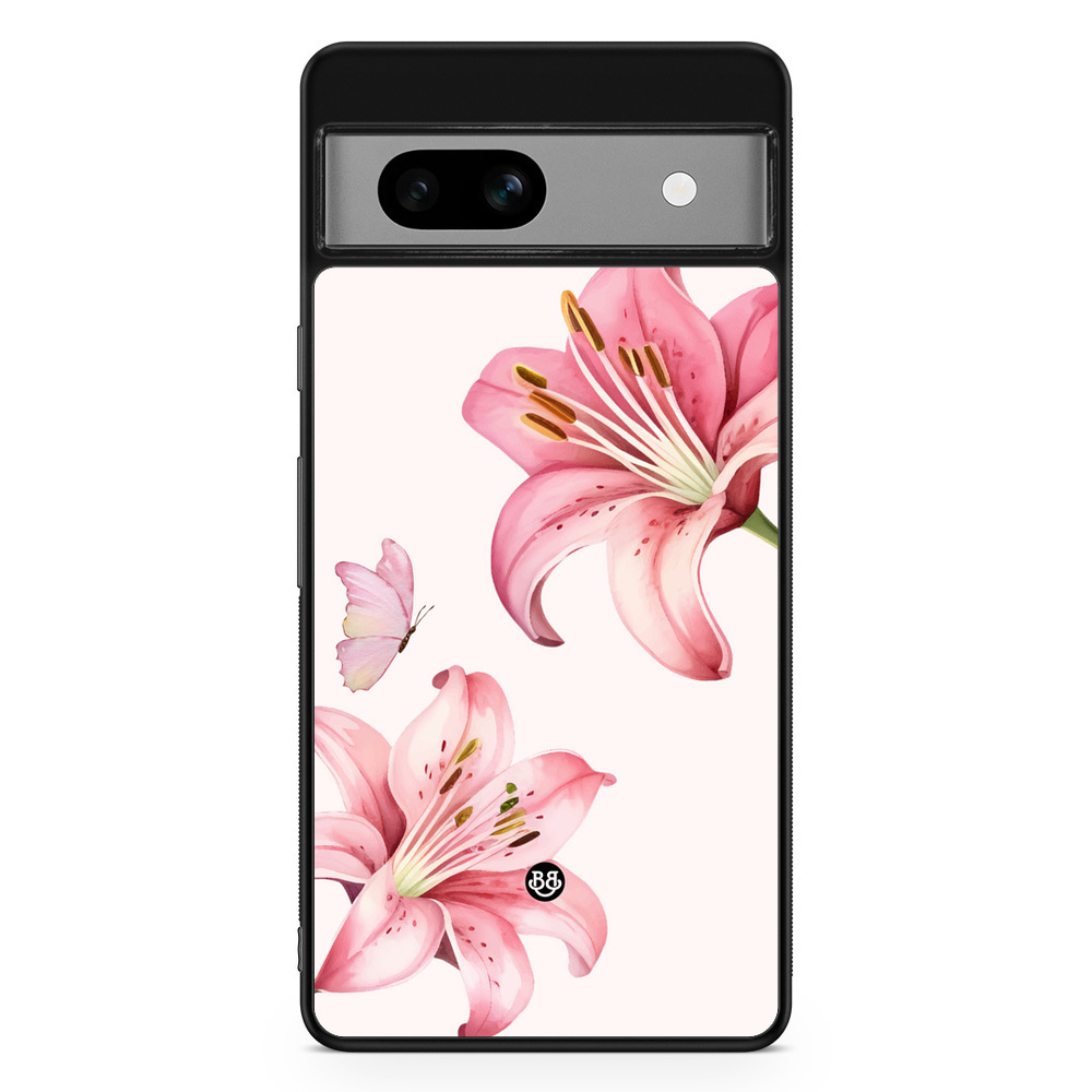 Google Pixel 7a Case - WILD BLOOM - Pink Lily