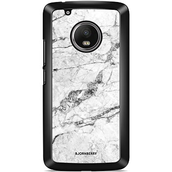 Moto G5 Plus Case - White Marble