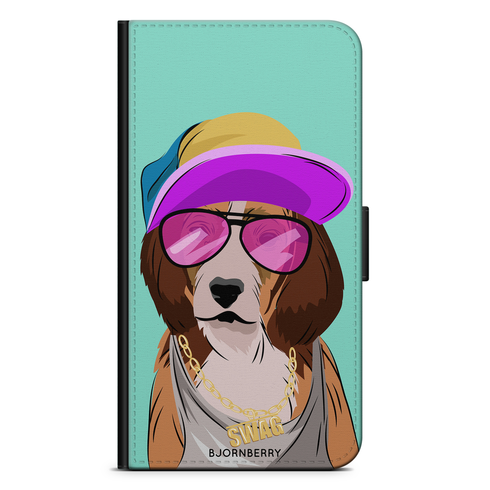 Samsung Galaxy A12 Plånboksfodral - SWAG Hund | Mobilskal & Mobilfodral BJORNBERRY