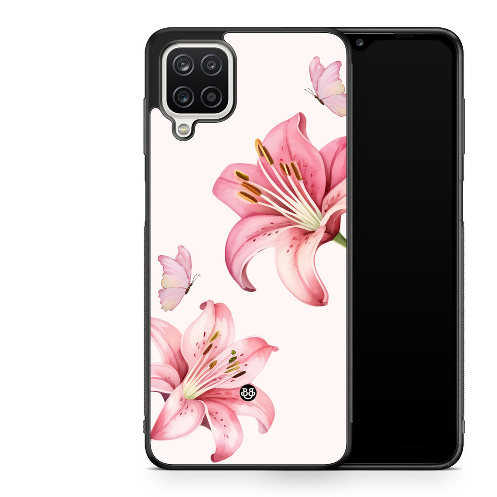 Samsung Galaxy A12 Case - WILD BLOOM - Pink Lily