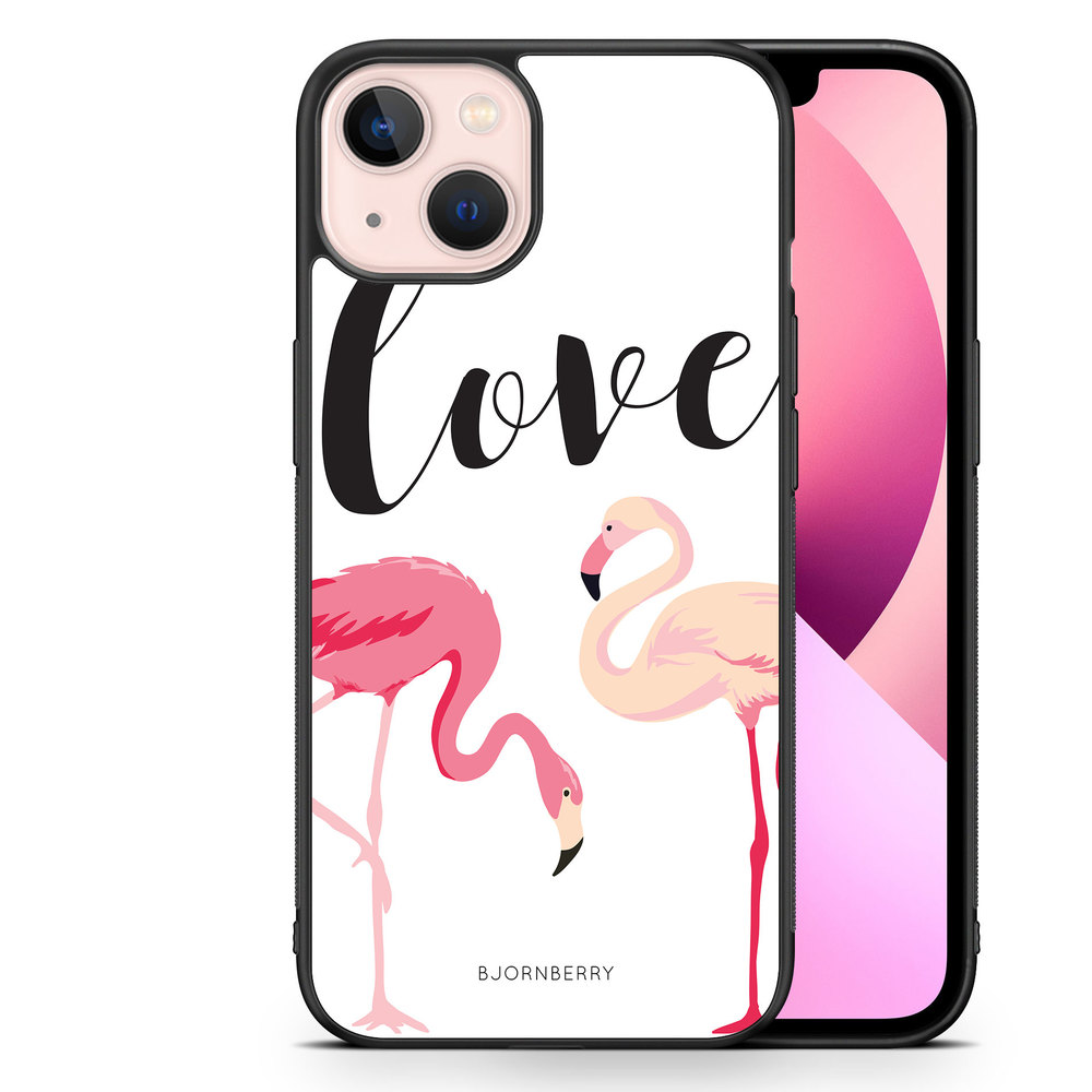 iPhone 13 Case - Love Flamingo