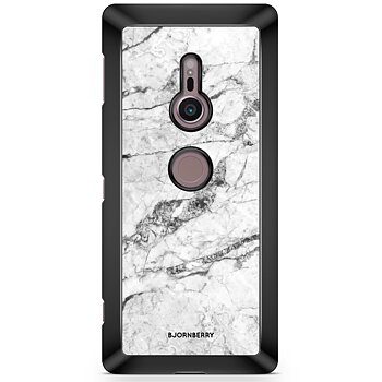Sony Xperia XZ2 Skal - Vit Marmor