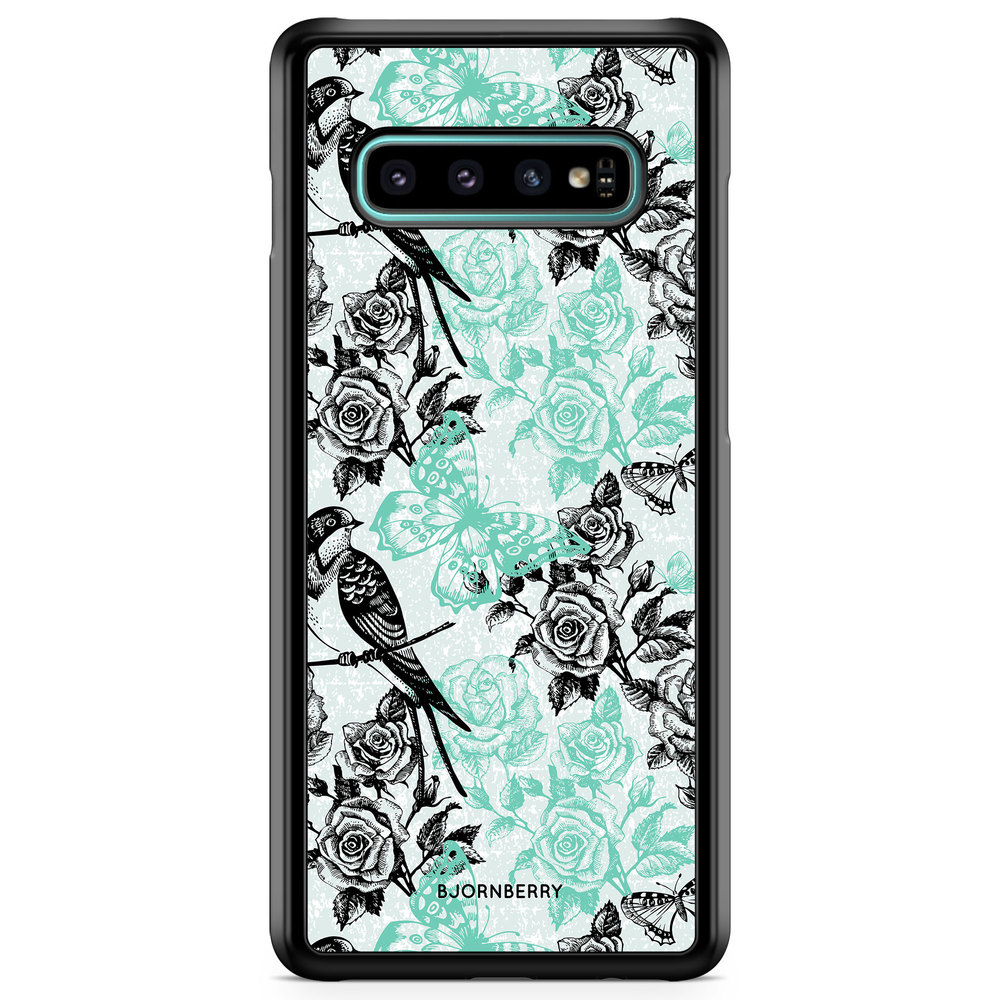 Samsung Galaxy S10 Plus Case - Birds & Roses