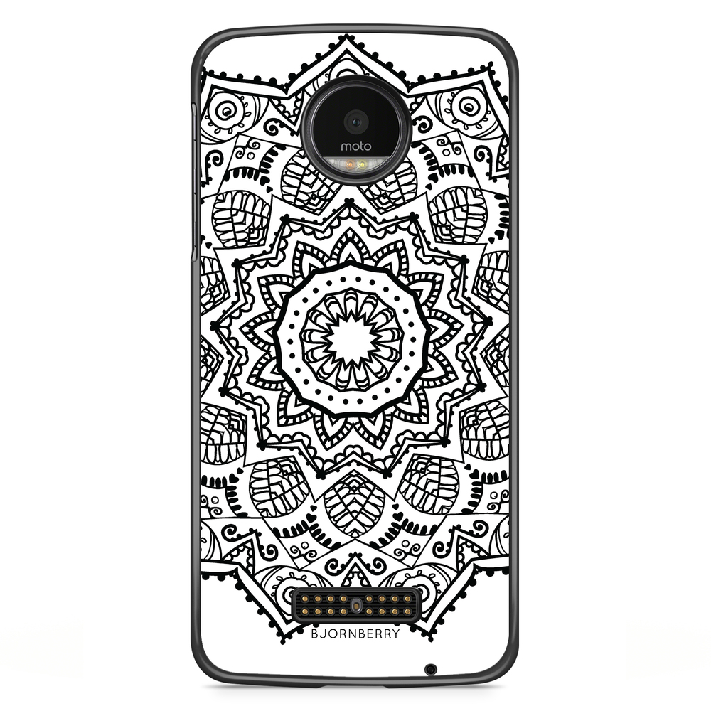 Motorola Moto Z Case - Black Mandala