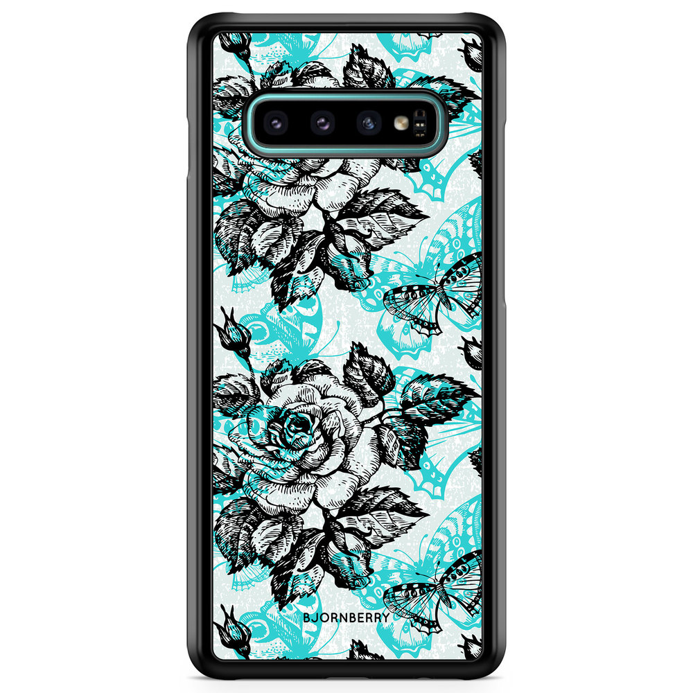 Samsung Galaxy S10 Plus Case - Roses & Butterflies