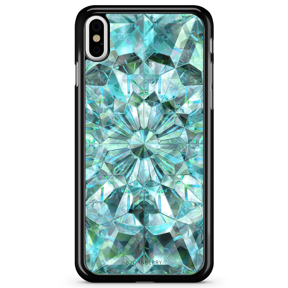 iPhone X / XS Case - Green Crystals