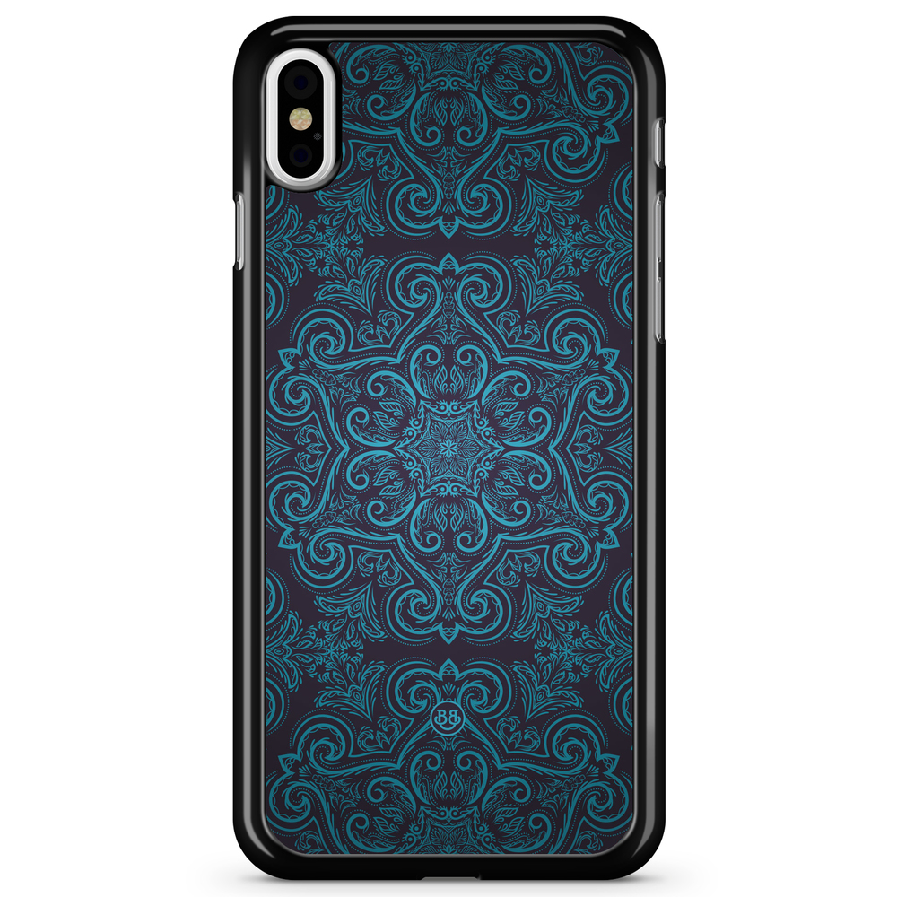 iPhone X / XS Case - Blue Retro Pattern
