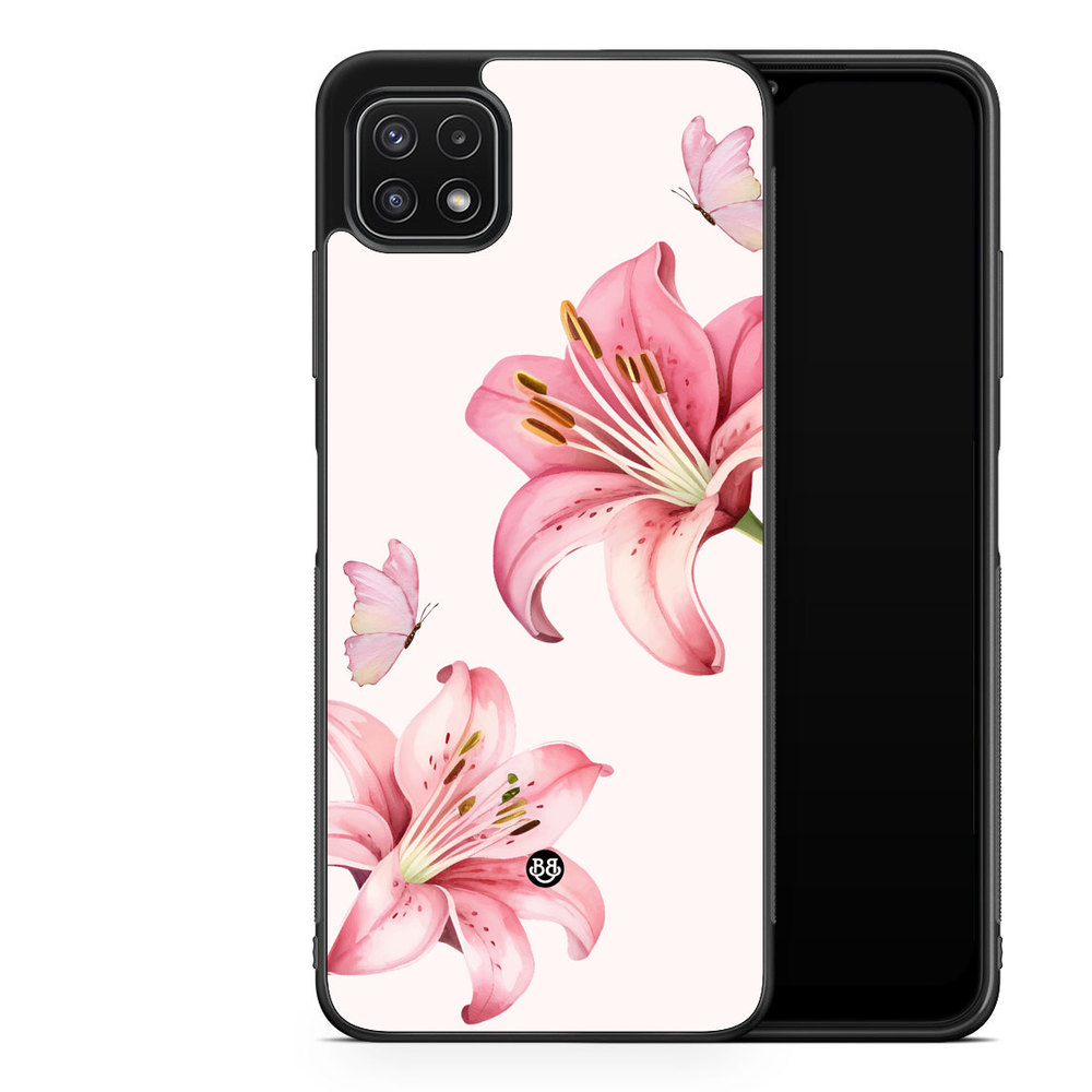 Samsung Galaxy A22 5G Case - WILD BLOOM - Pink Lily