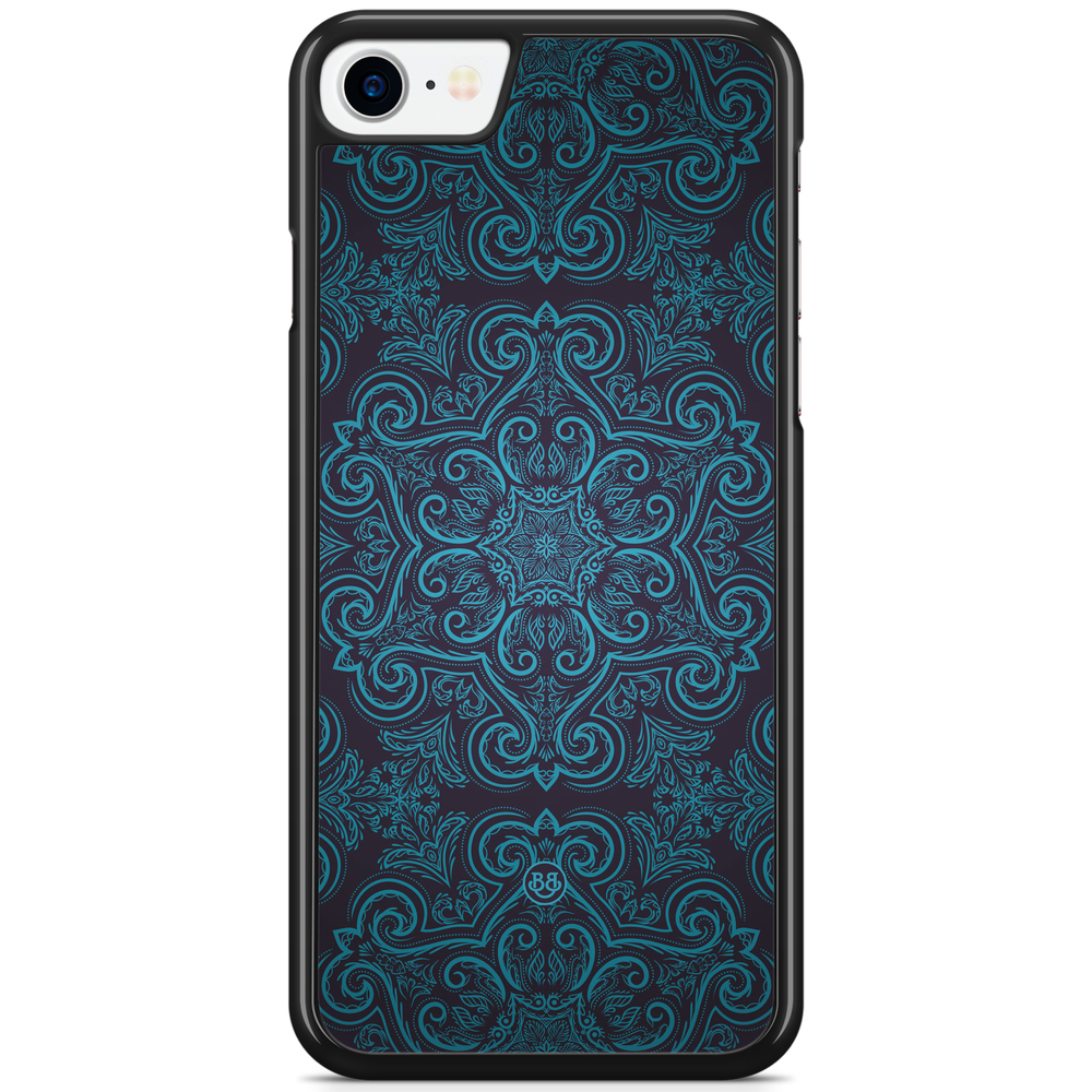iPhone 8 / iPhone SE (2022/2020) Case - Blue Retro Pattern