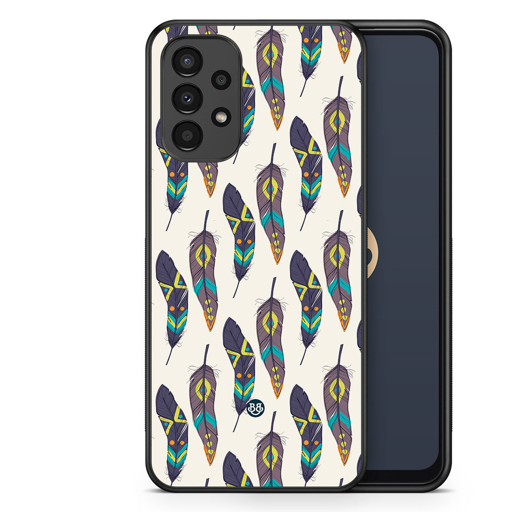 Samsung Galaxy A13 Case - Ethnic Feathers