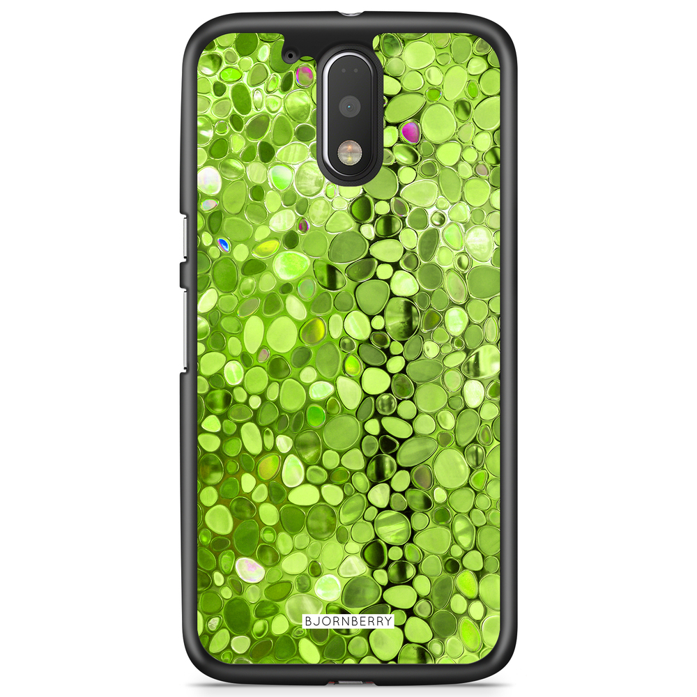 Moto G4/G4 Plus Case - Stained Glass Green