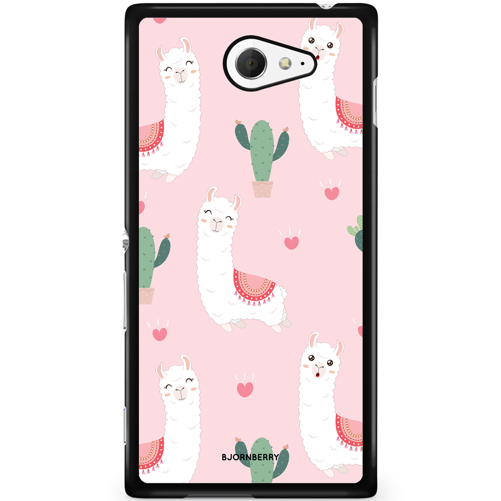 Sony Xperia M2 Aqua Case - Llama Pattern