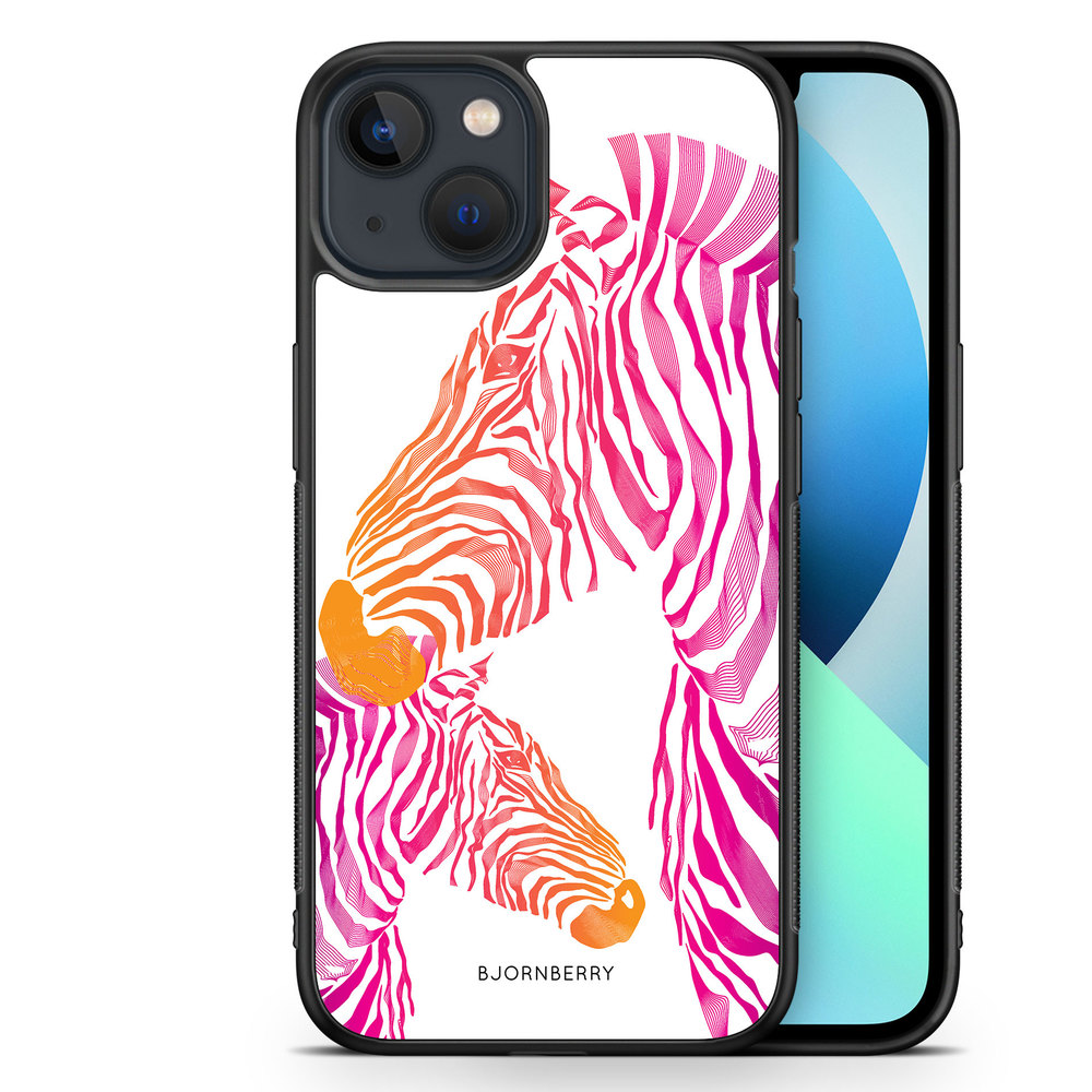 iPhone 13 Mini Case - Pink Zebras
